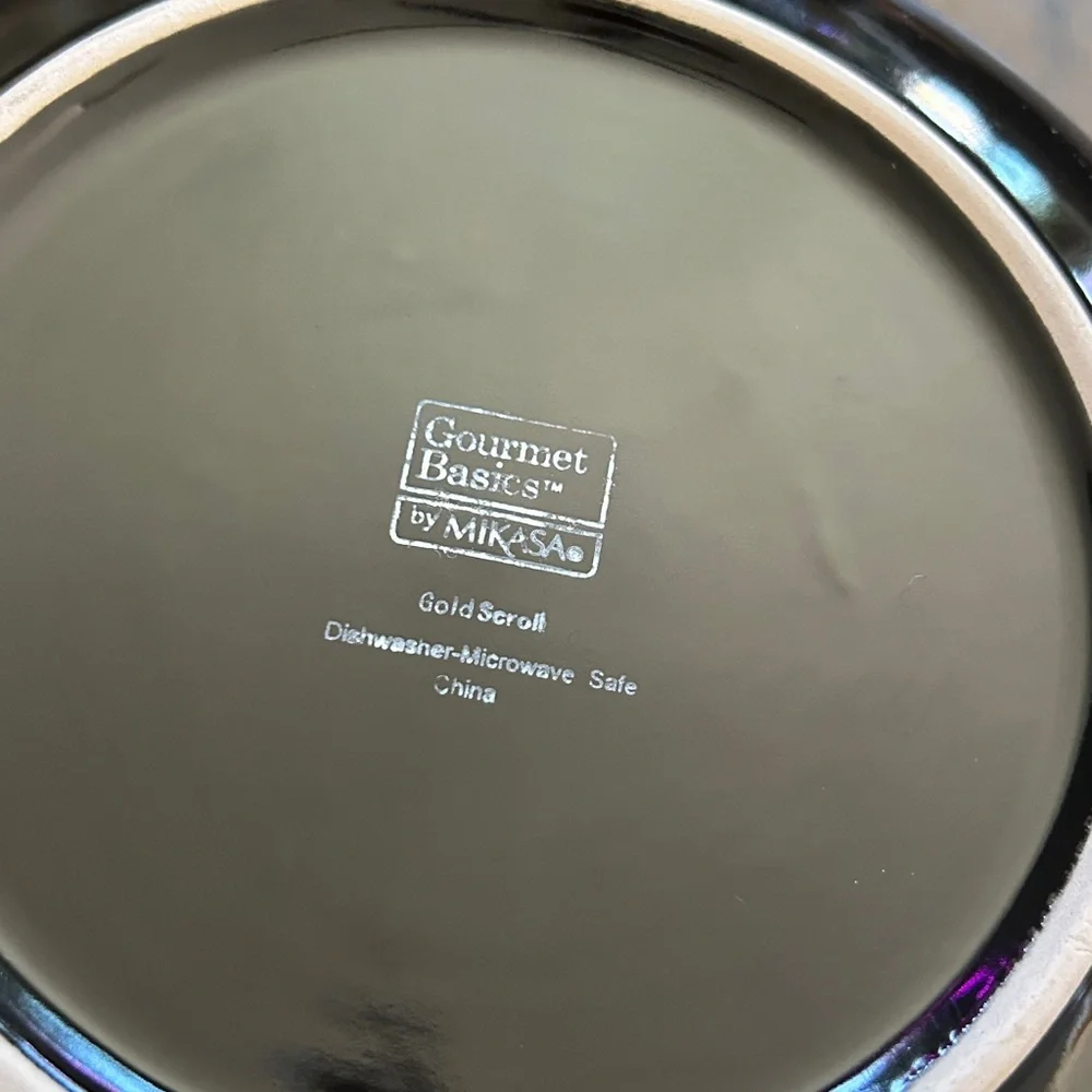 Gold Scroll‎ by MIKASA Salad Plates Set of 7
